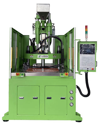 Macchina per lo stampaggio ad iniezione di plastica rotativa a tre TIE BAR verticale con forza di serraggio massima in Cina